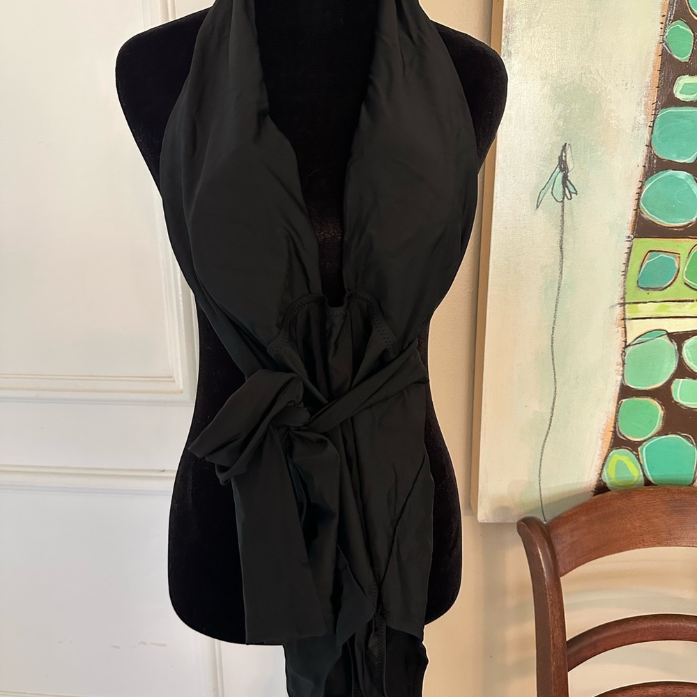 NEW with tags! Cupshe Black deep plunge one piece swimsuit